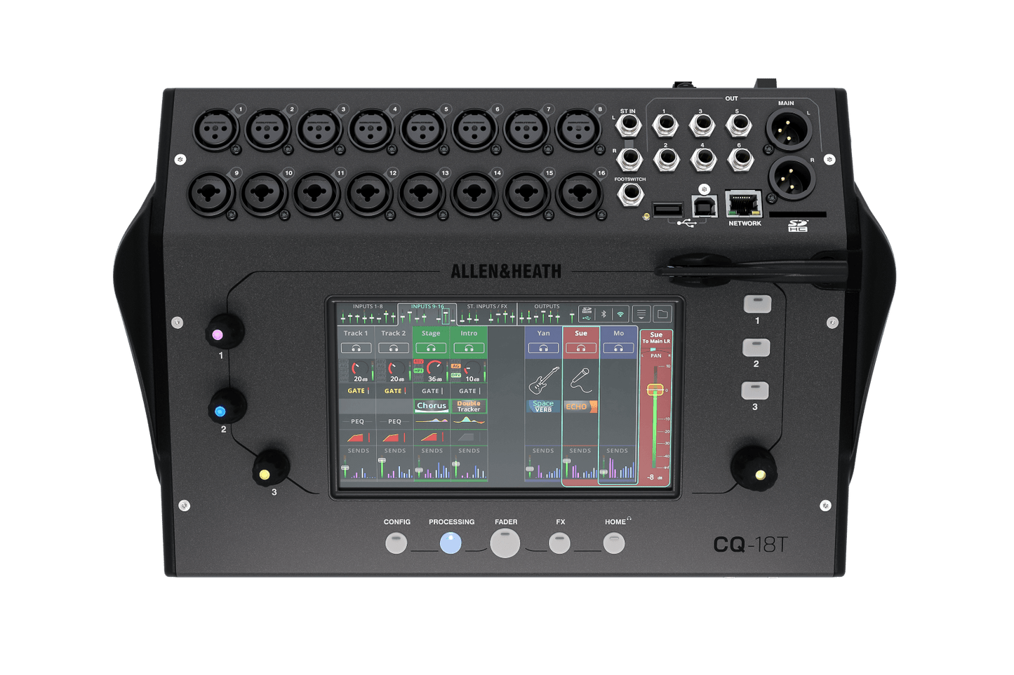 Mezcladora digital 18 entradas y 8 salidas Allen&Heath CQ18T