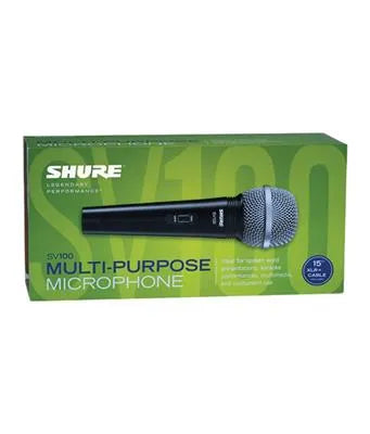 Micrófono Alámbrico SHURE SV100 para Voces Uso Doméstico