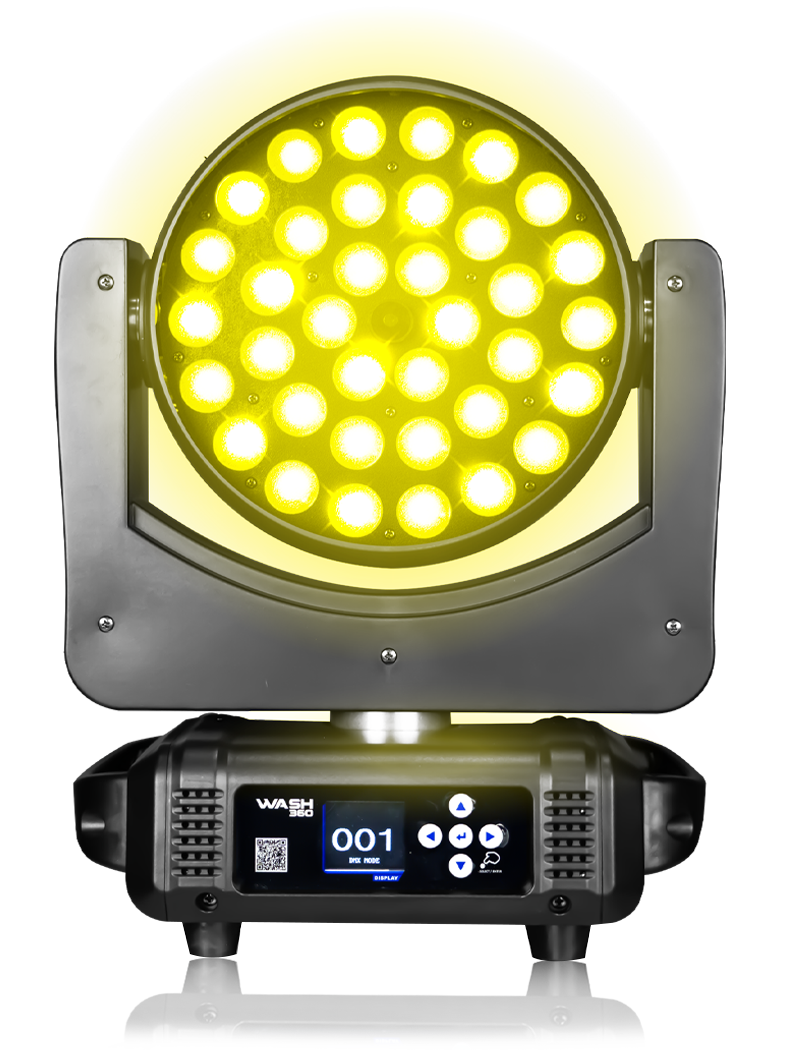 Cabeza Móvil WASH 360 SuperBright 2 Pzas con Estuche
