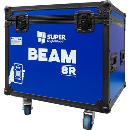 Cabeza Móvil BEAM 8R SuperBright Aro Led 2 Pzas C/Estuche