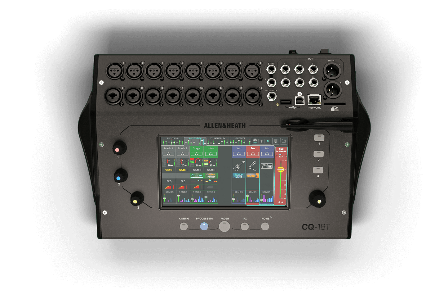 Mezcladora digital 18 entradas y 8 salidas Allen&Heath CQ18T