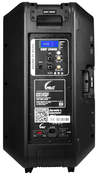 Bafle Activo MELO 15" 600W RMS DSP1560D