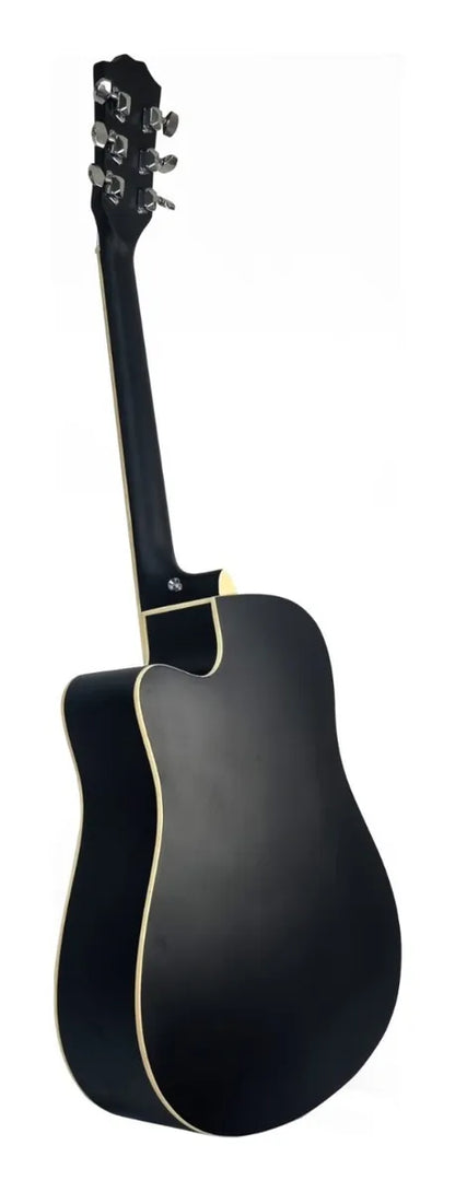Guitarra Acústica Qte 41 Pulgadas Negro Mate GA-41BK