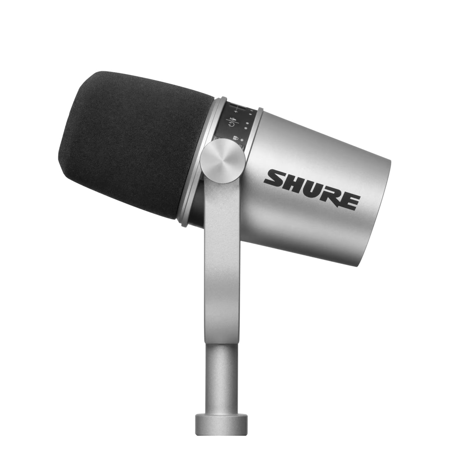 Micrófono para podcast y home office plata SHURE MV7-S