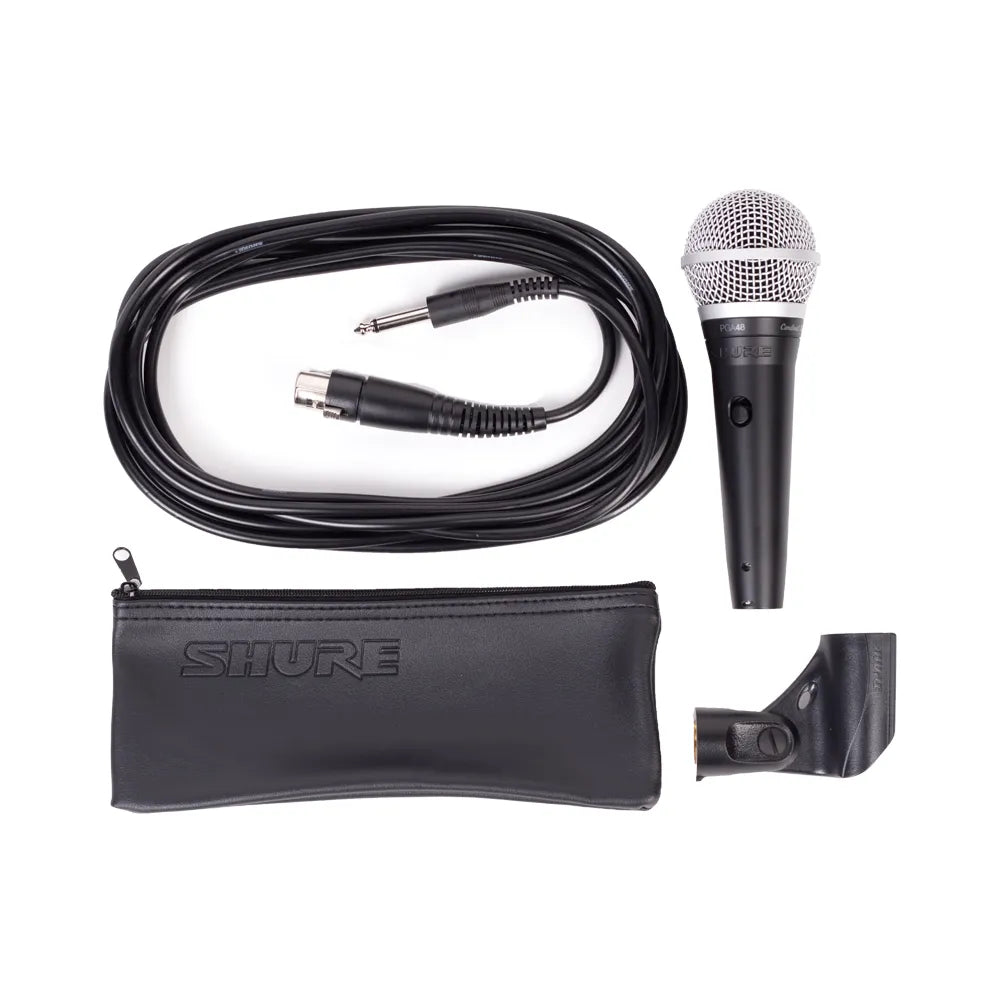 Micrófono vocal dinámico SHURE PGA48-QTR