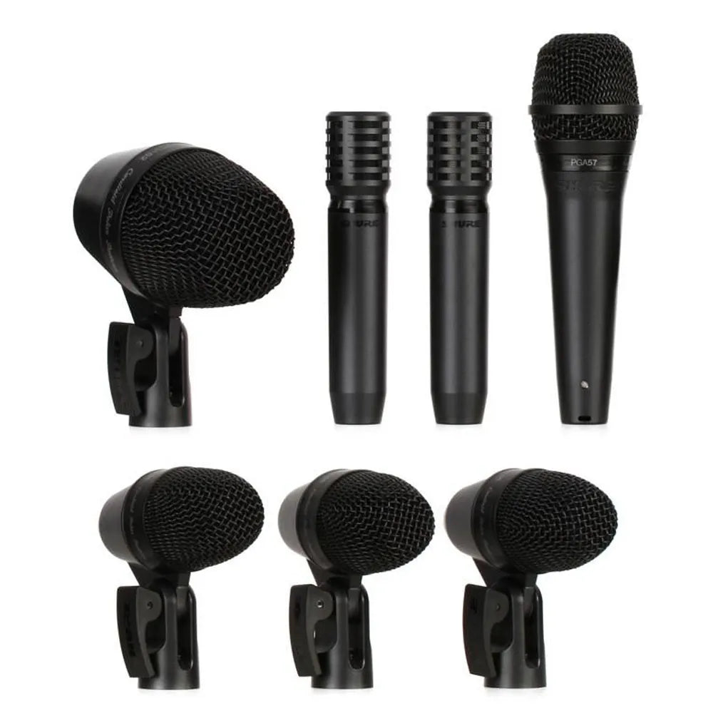 Set de 7 Micrófonos para batería SHURE PGADRUMKIT7