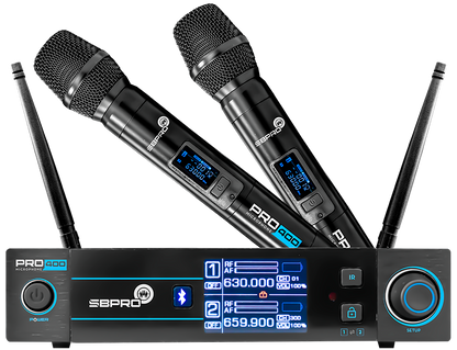 Sistema Inalambrico Dual de Mano SuperBright PRO-400