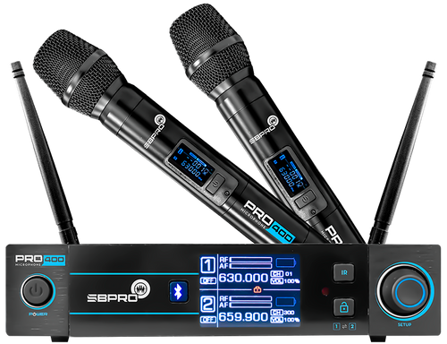 Sistema Inalambrico Dual de Mano SuperBright PRO-400