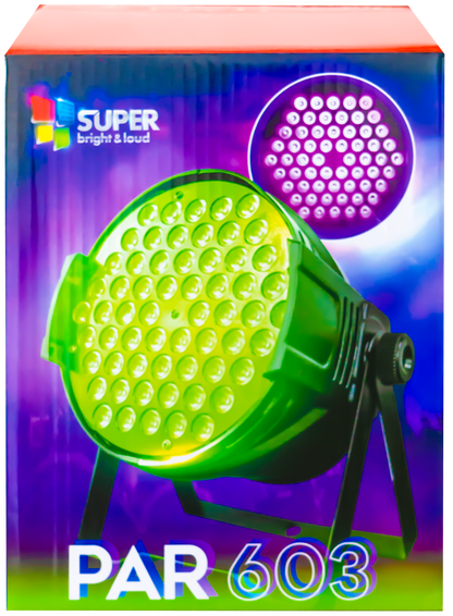 Par603 Super Bright 60 Leds 3Wts RGB+A