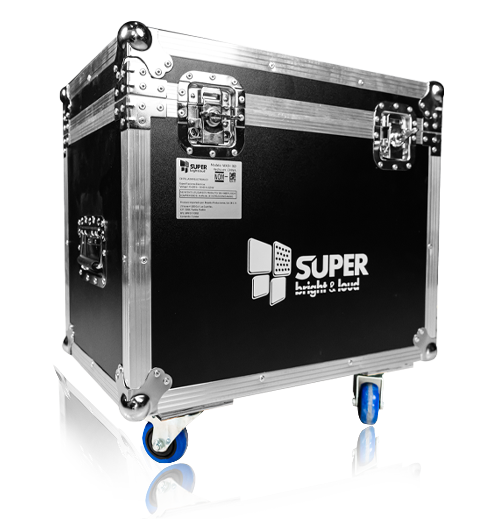 Cabeza Móvil WASH 360 SuperBright 2 Pzas con Estuche