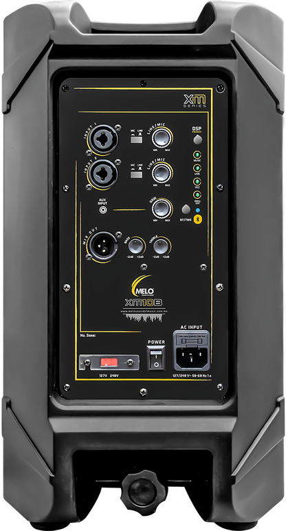 Bafle Activo MELO compacto 1x10" y 1x1" 350W RMS con bluetooth XM10B