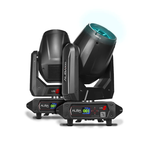 Cabezas Moviles Lite-Tek ALBA300 2 Pzas C/Estuche
