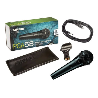 Micrófono Vocal Dinámico Shure Cardiode PGA58-QTR