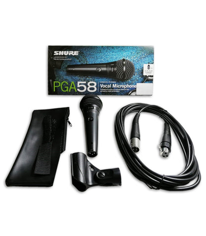 Micrófono Vocal Dinámico Shure Cardiode PGA58-XLR