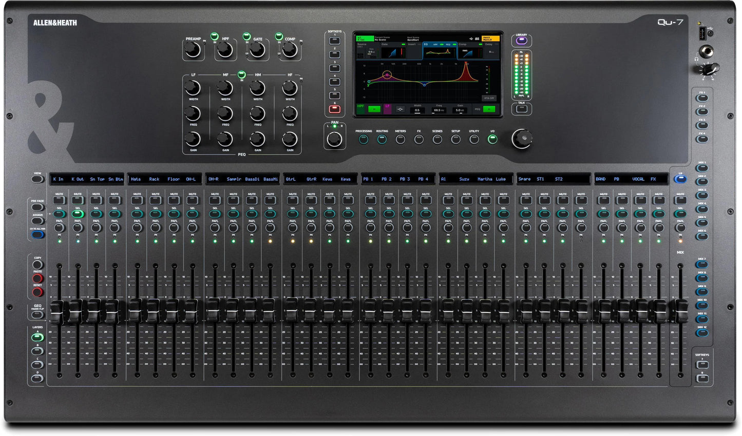 Mezcladora Digital Allen&Heath 38 entradas 28 salidas 96Khz QU-7